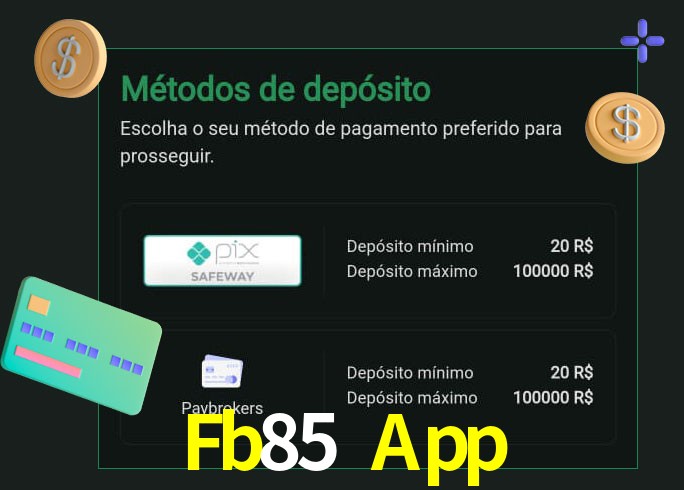 O cassino Fb85 App oferece uma grande variedade de métodos de pagamento